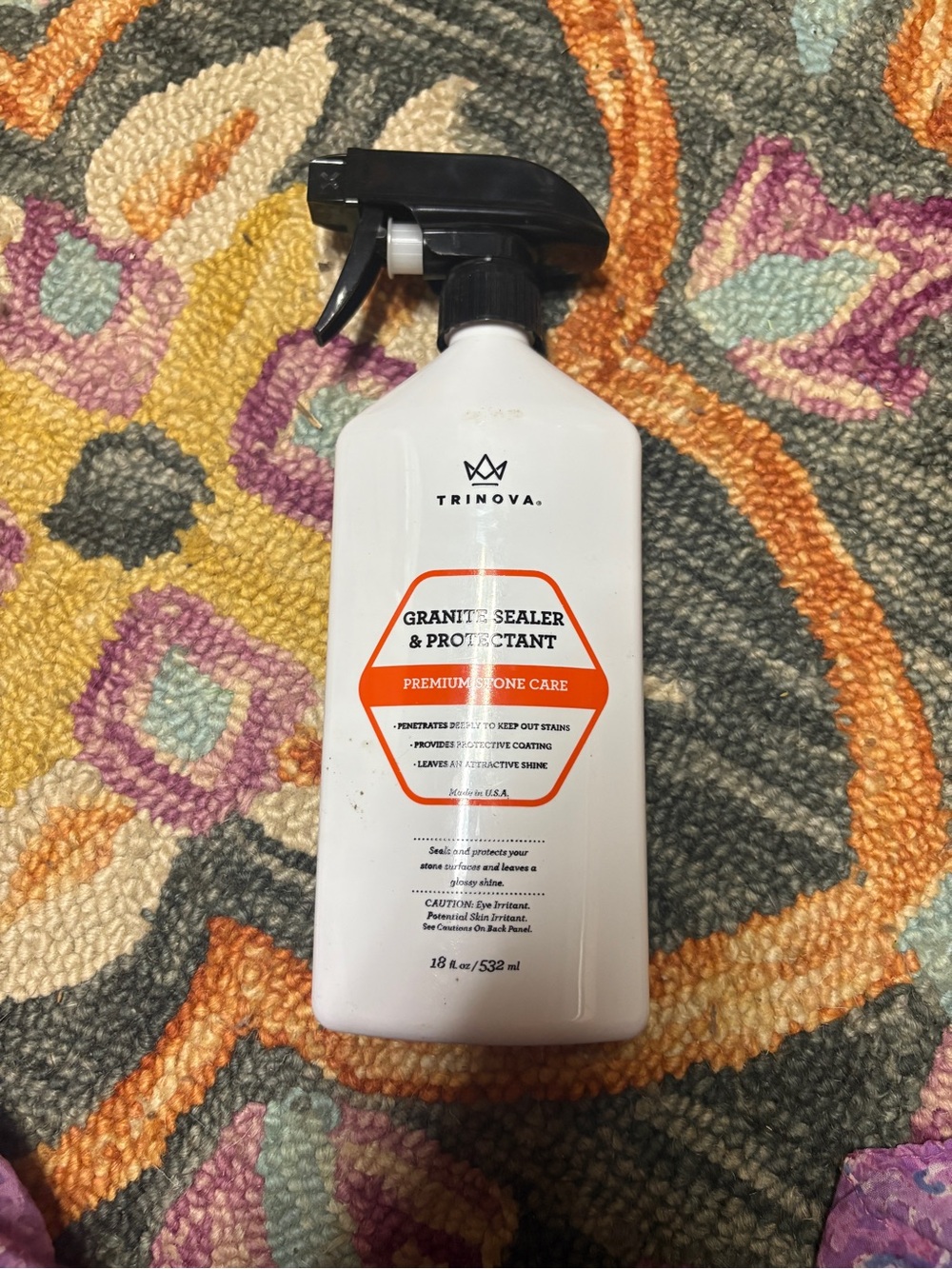 Trinova Granite Sealer & Protectant Spray premium stone care